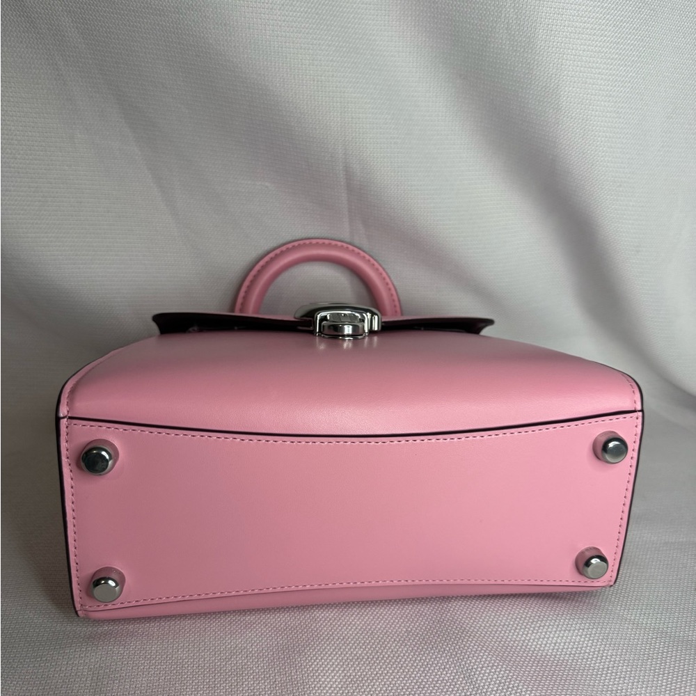 SOLD Coach Sammy Top Handle Bubblegum Pink Crossbody Glovetanned Leather NWT - Picture 6 of 9